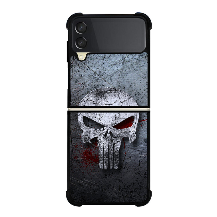 THE BLOODY PUNISHER SKULL Samsung Z Flip 3 Case