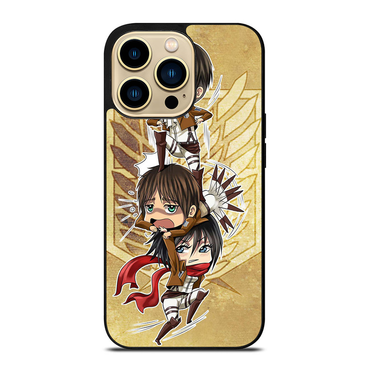 CHIBI ATTACK ON TITAN iPhone 14 Pro Max Case