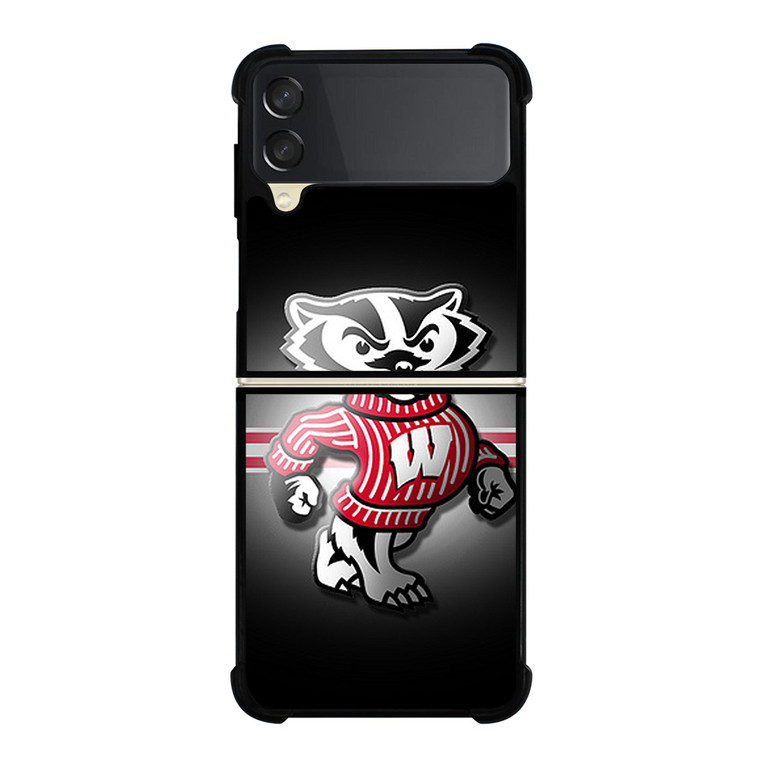 WISCONSIN BADGERS 3 Samsung Z Flip 3 Case