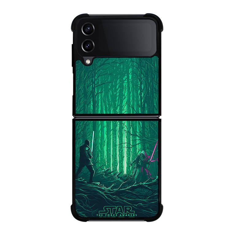 STARWARS GREEN FOREST Samsung Z Flip 4 Case