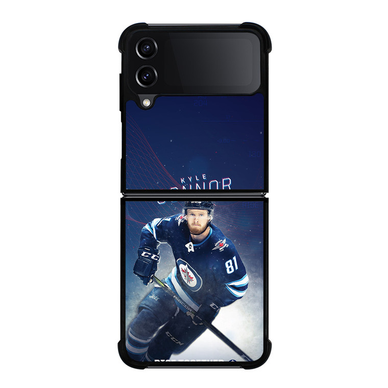 WINNIPEG JETS KYLE CONNOR Samsung Z Flip 4 Case WINNIPEG JETS KYLE CONNOR Samsung Z Flip 4 Case