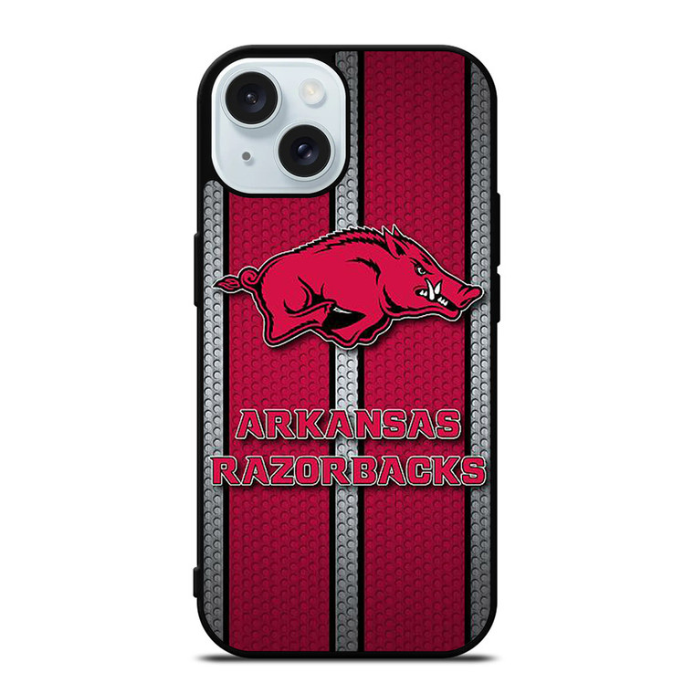 ARKANSAS RAZORBACKS LOGO iPhone 15 Case