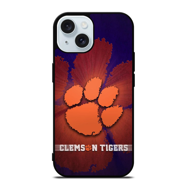 CLEMSON TIGERS LOGO iPhone 15 Case