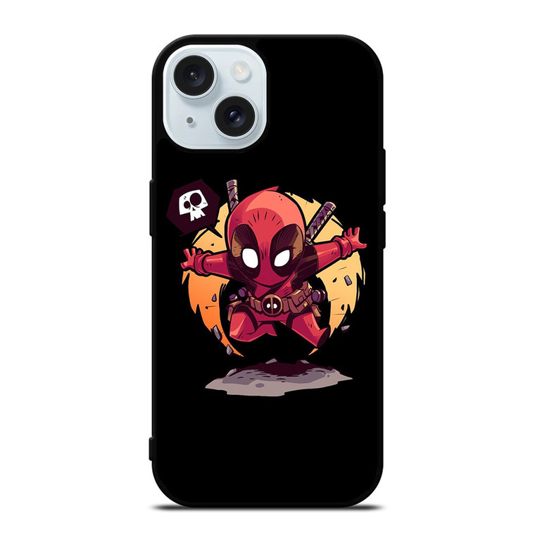 CUTE DEADPOOL ART 2 iPhone 15 Case