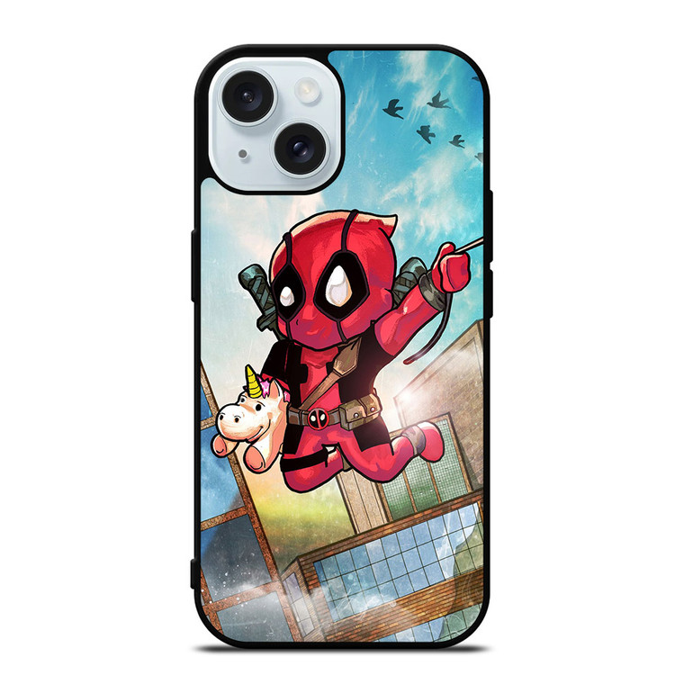 CUTE DEADPOOL ART iPhone 15 Case