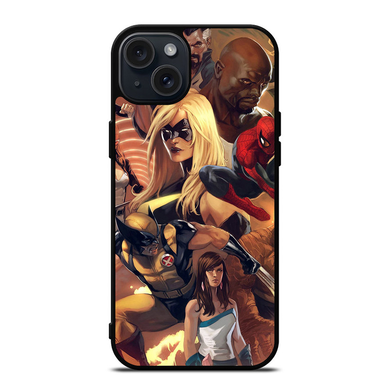 AVENGERS COMICS MARVEL iPhone 15 Plus Case