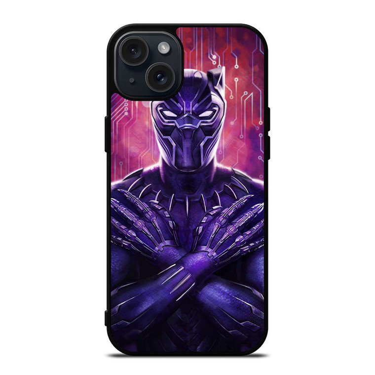 BLACK PANTHER MARVEL SUPERHERO 2 iPhone 15 Plus Case