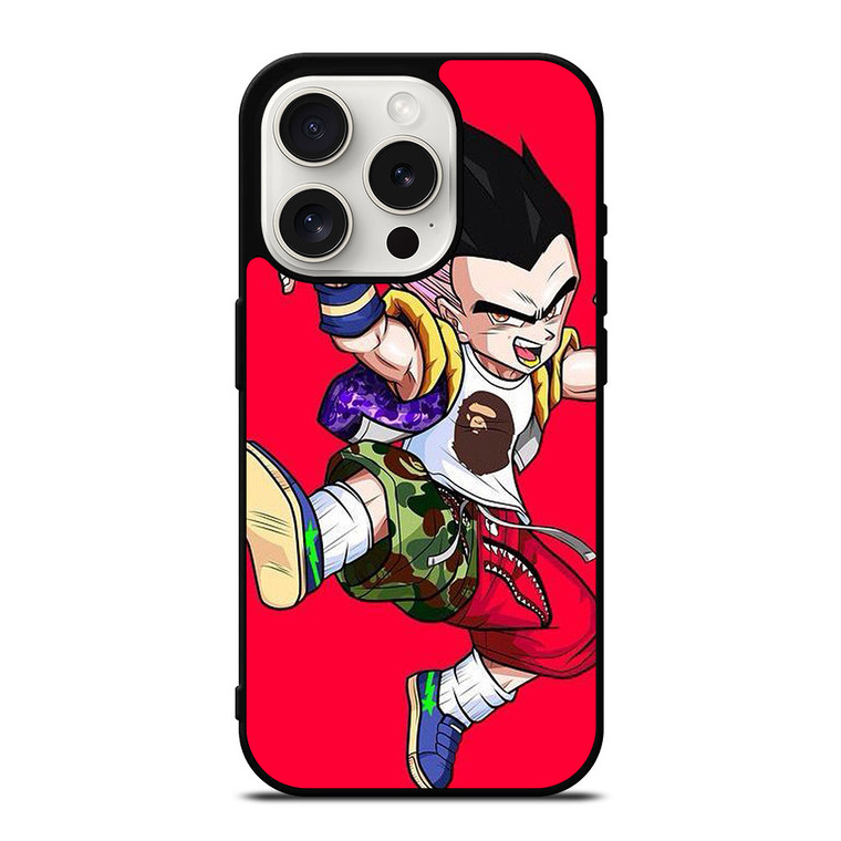 CAMO BAPE GOTENKS DRAGON BALL iPhone 15 Pro Case