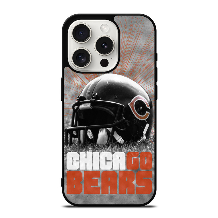 CHICAGO BEARS HELMET 2 iPhone 15 Pro Case