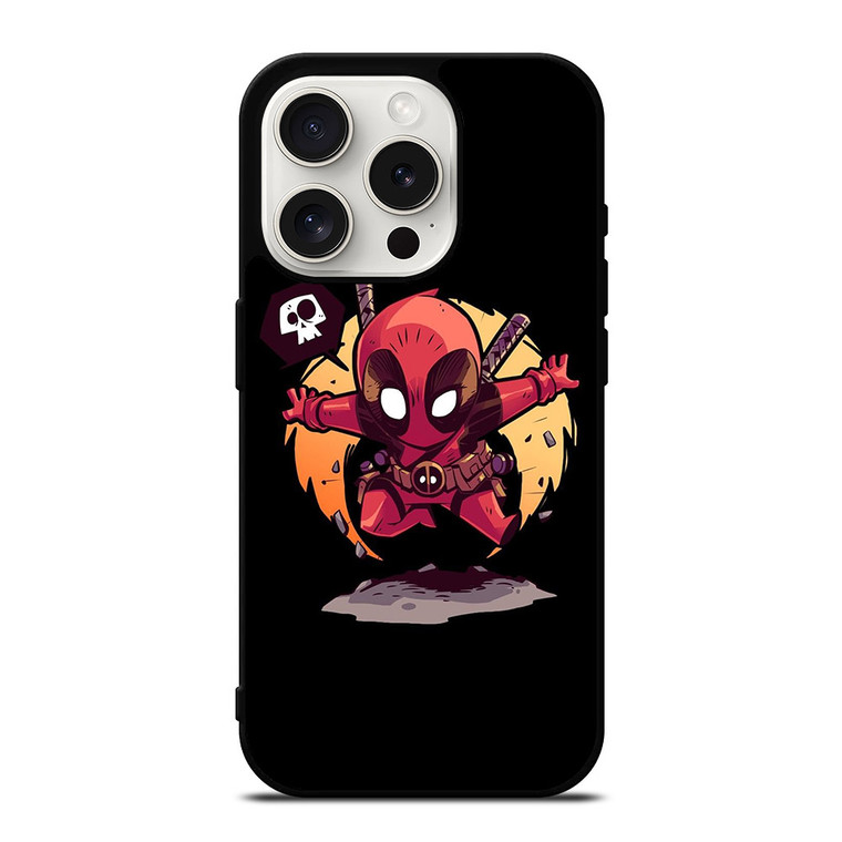 CUTE DEADPOOL ART 2 iPhone 15 Pro Case