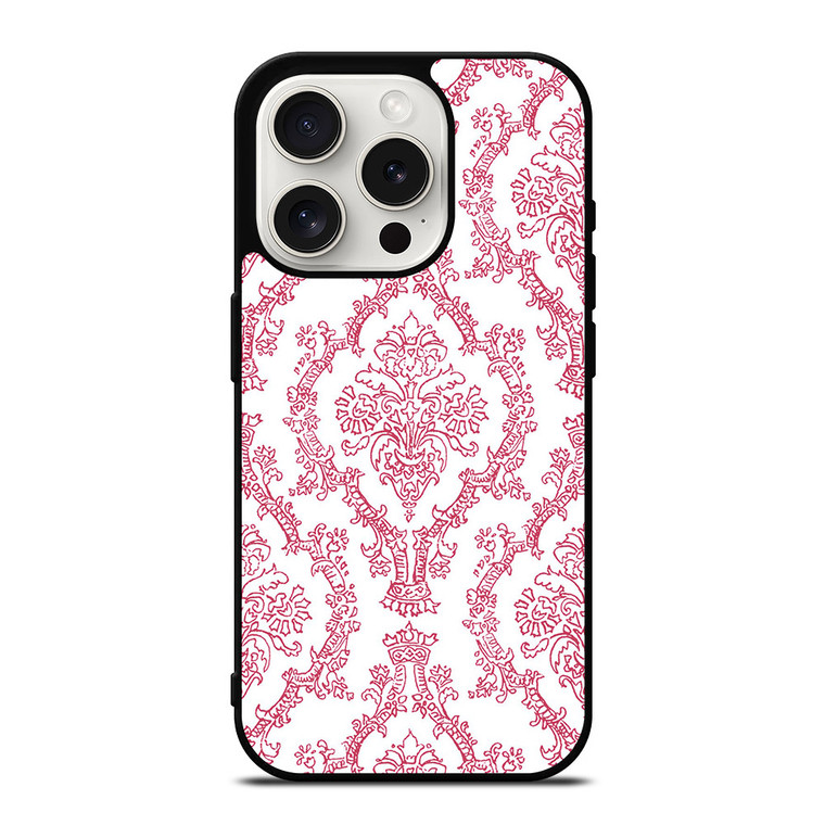 DAMASK PINK iPhone 15 Pro Case