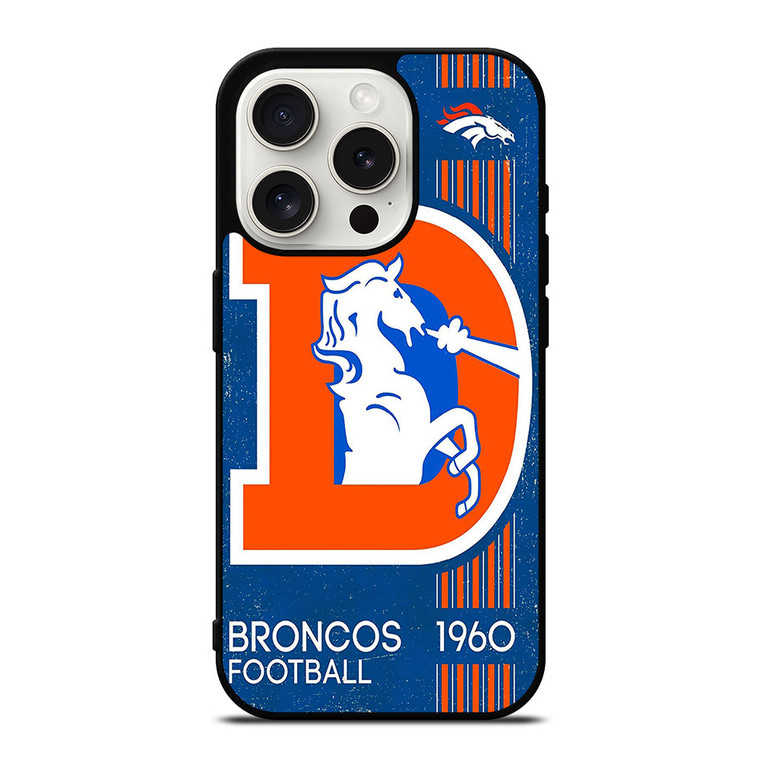 DENVER BRONCOS RETRO LOGO iPhone 15 Pro Case