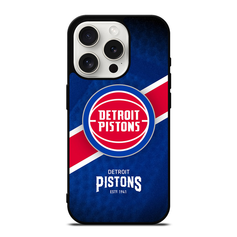DETROIT PISTONS NBA 2 iPhone 15 Pro Case