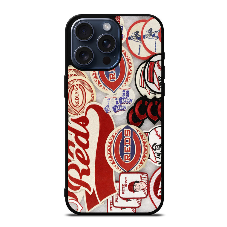 CINCINNATI REDS MLB LOGO 3 iPhone 15 Pro Max Case