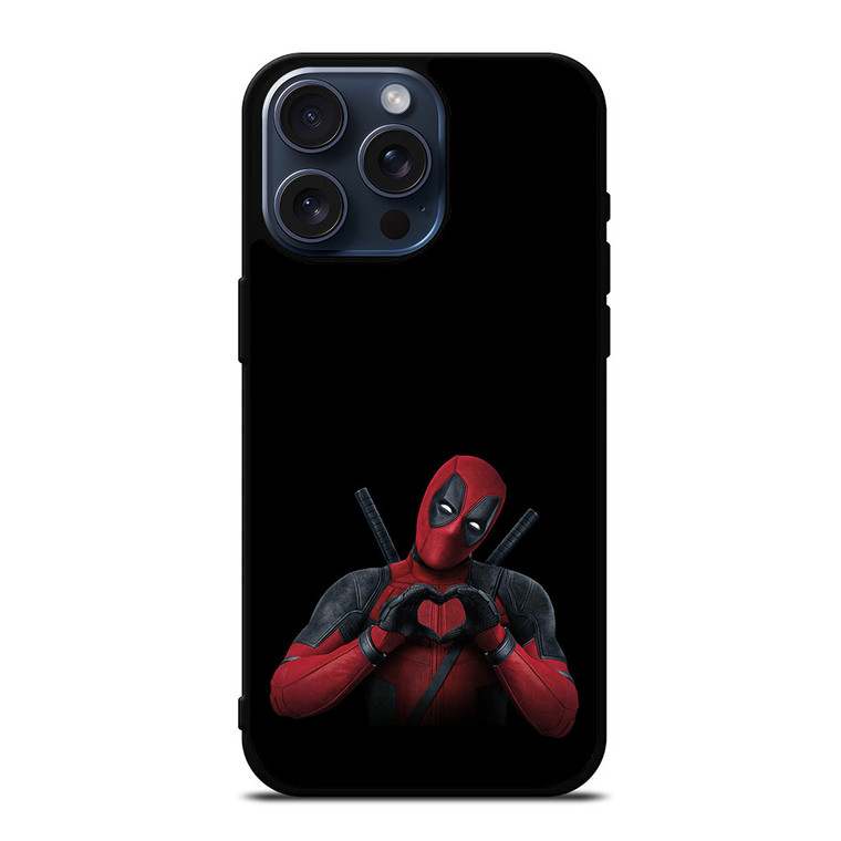 DEADPOOL SUPERHERO WITH LOVE iPhone 15 Pro Max Case