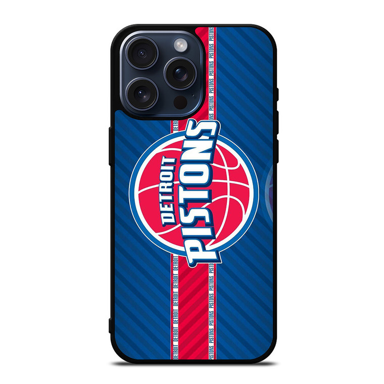 DETROIT PISTONS LOGO 3 iPhone 15 Pro Max Case
