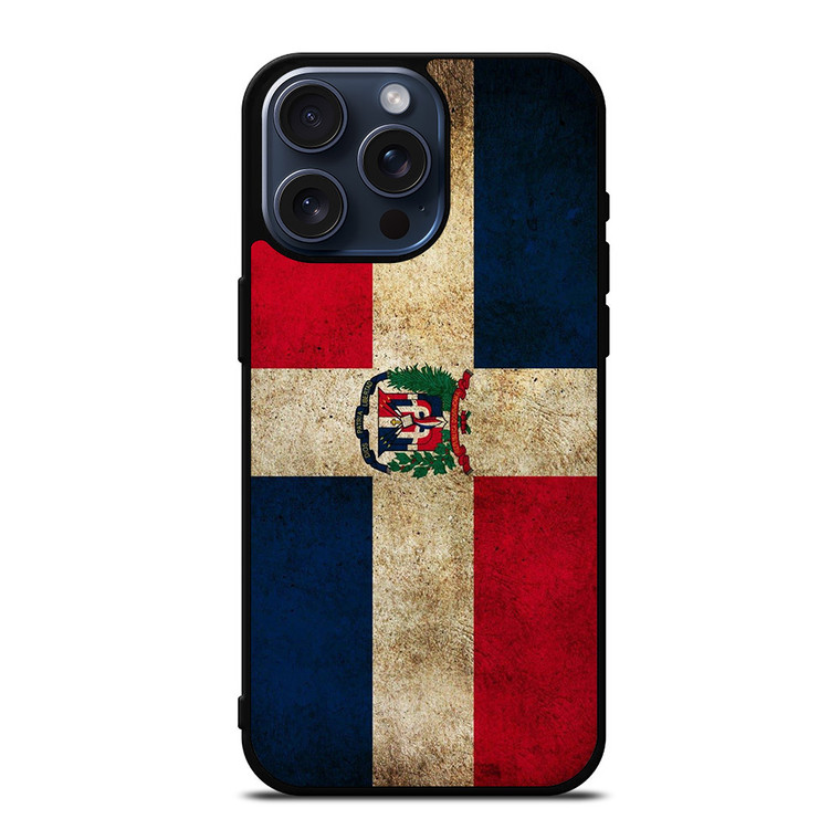 DOMINICAN REPUBLIC FLAG 2 iPhone 15 Pro Max Case
