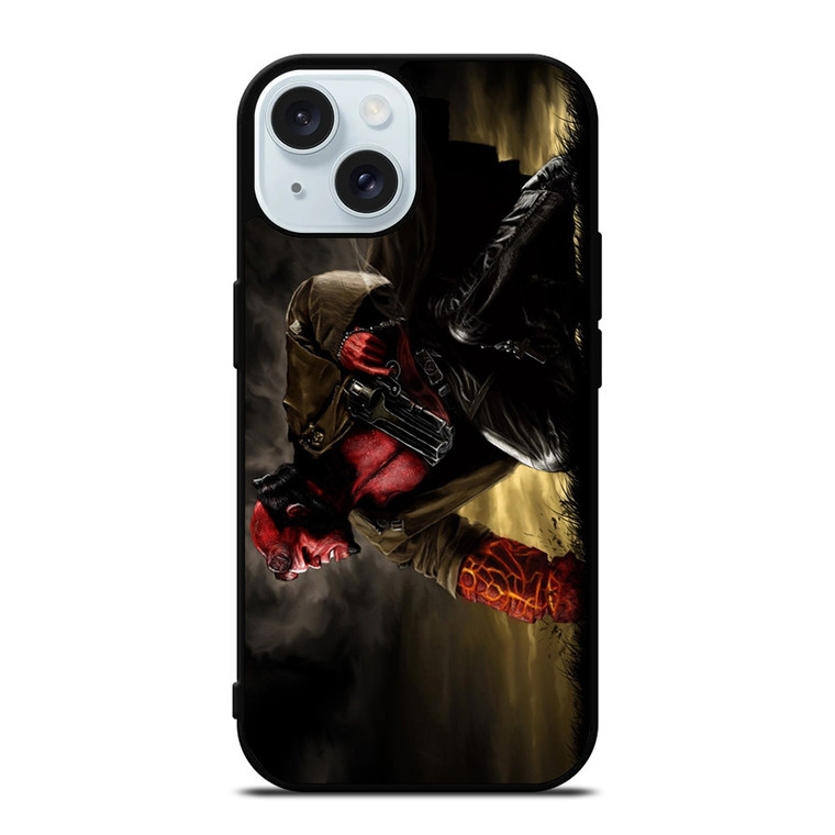 HELL BOY WITH A SHOTGUN iPhone 15 Case HELL BOY WITH A SHOTGUN iPhone 15 Case