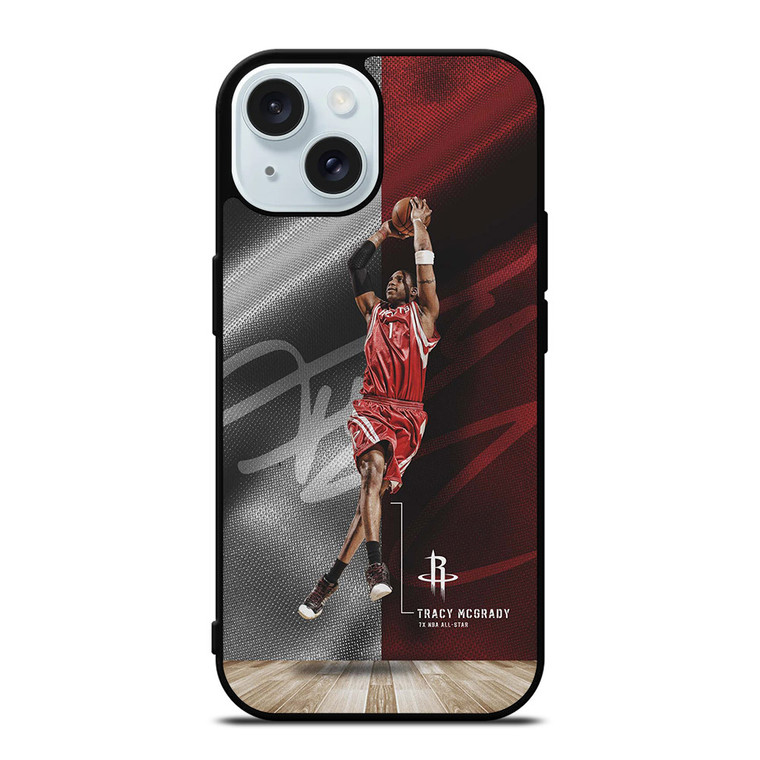 HOUSTON ROCKETS TRACY MCGRADY iPhone 15 Case HOUSTON ROCKETS TRACY MCGRADY iPhone 15 Case