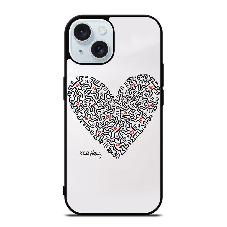 KEITH HARING LOVE iPhone 15 Case