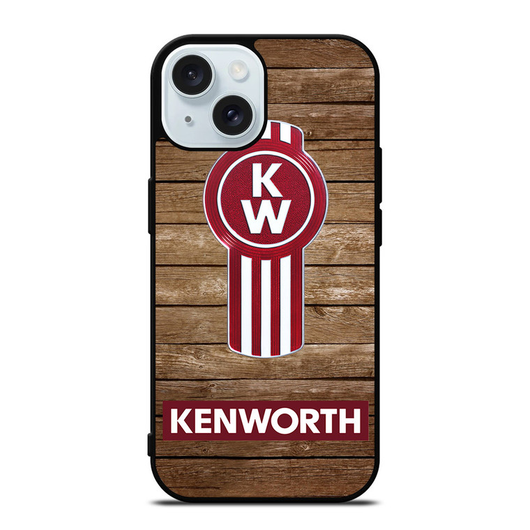 KENWORTH TRUCK LOGO WOODEN 4 iPhone 15 Case