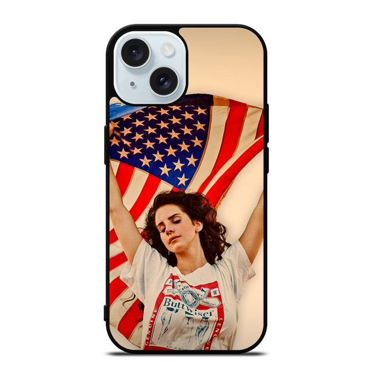 LANA DEL REY AMERICAN FLAG iPhone 15 Case