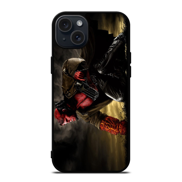 HELL BOY WITH A SHOTGUN iPhone 15 Plus Case HELL BOY WITH A SHOTGUN iPhone 15 Plus Case