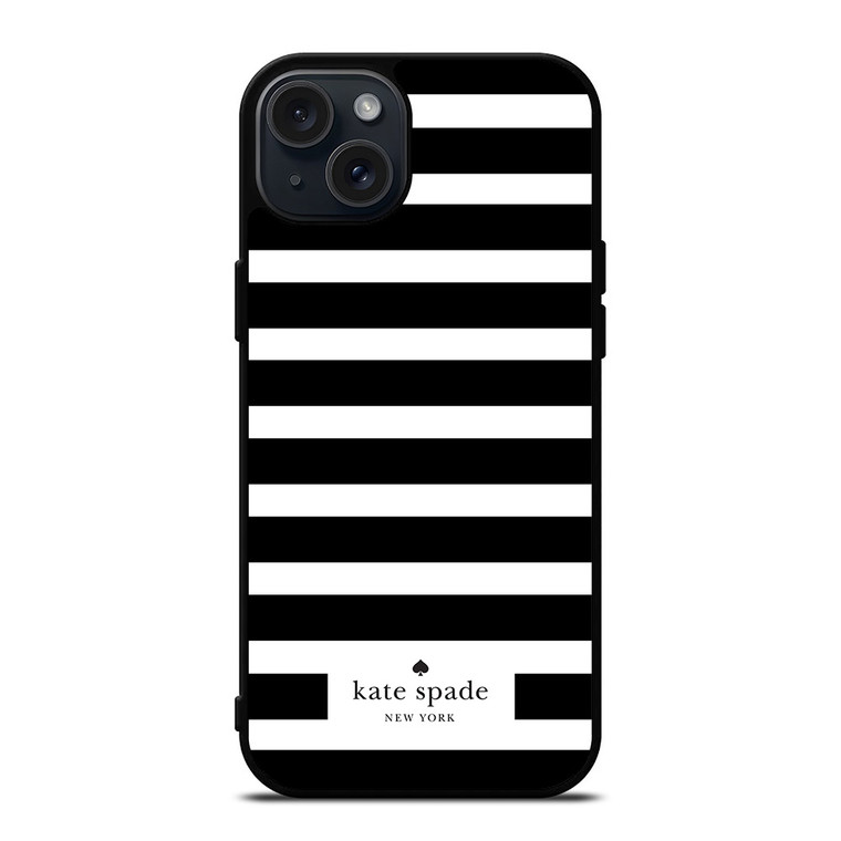 KATE SPADE BLACK WHITE iPhone 15 Plus Case