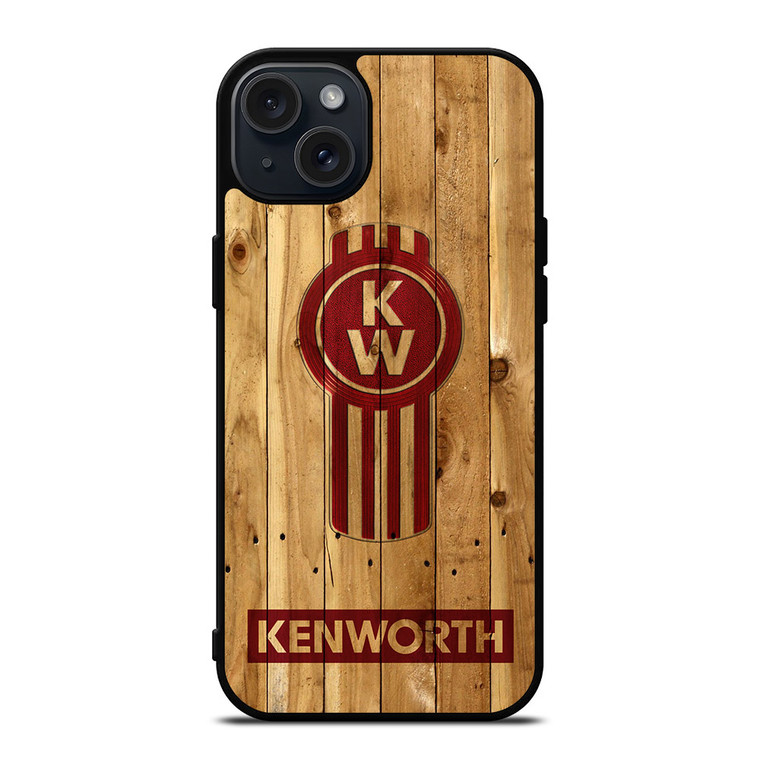 KENWORTH TRUCK LOGO WOODEN 2 iPhone 15 Plus Case