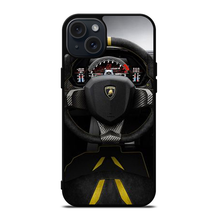 LAMBORGHINI STEERING WHEEL 2 iPhone 15 Plus Case
