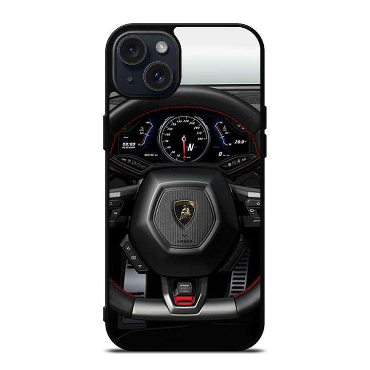 LAMBORGHINI STEERING WHEEL iPhone 15 Plus Case