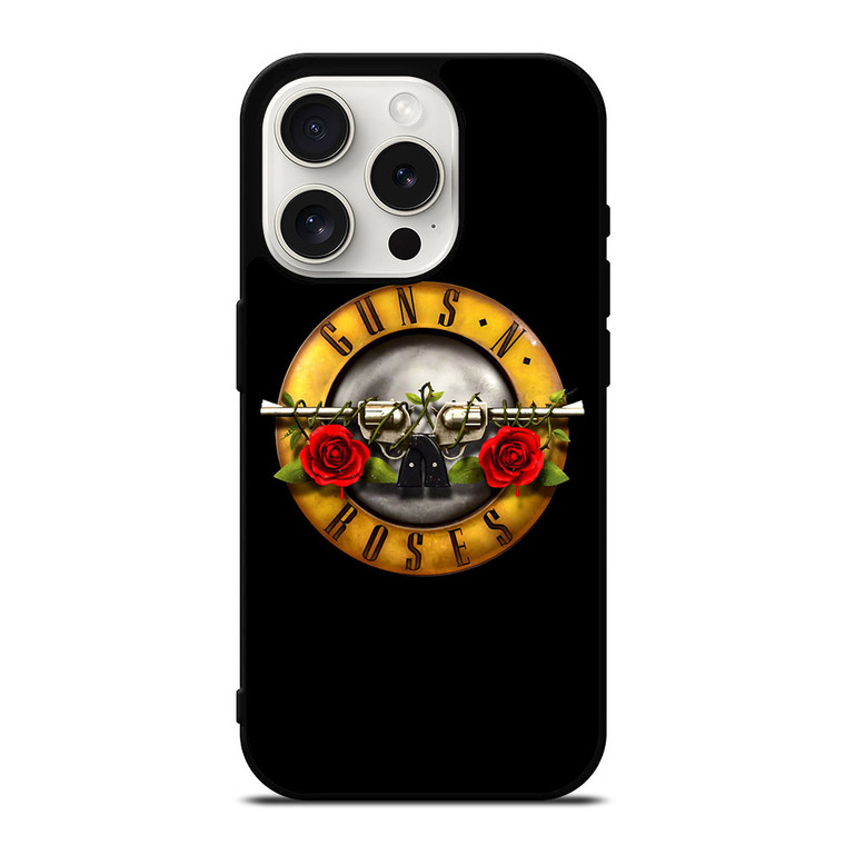 GUN AND ROSES LOGO iPhone 15 Pro Case
