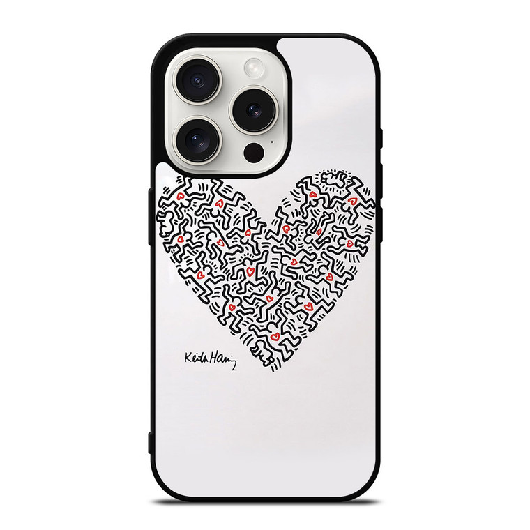 KEITH HARING LOVE iPhone 15 Pro Case