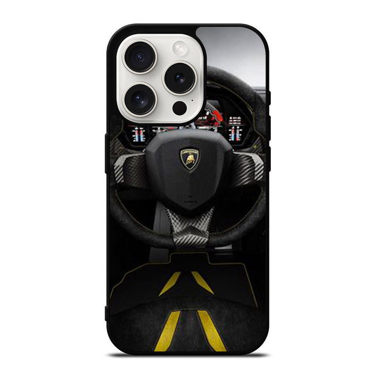 LAMBORGHINI STEERING WHEEL 2 iPhone 15 Pro Case
