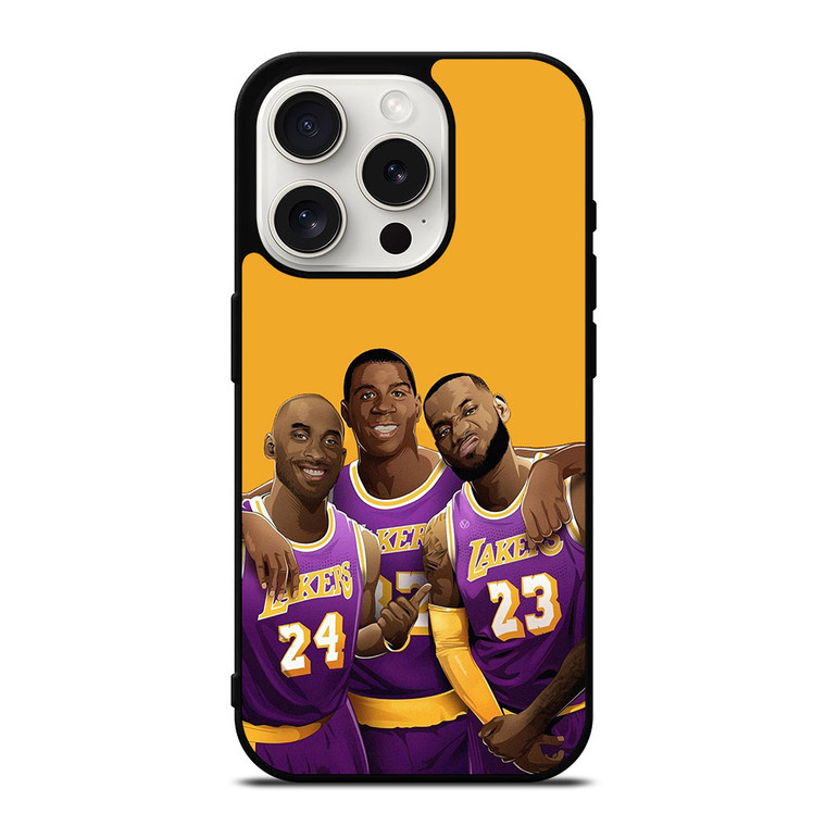 LOS ANGELES LAKERS PLAYERS iPhone 15 Pro Case