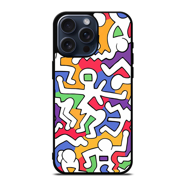 KEITH HARING ART iPhone 15 Pro Max Case