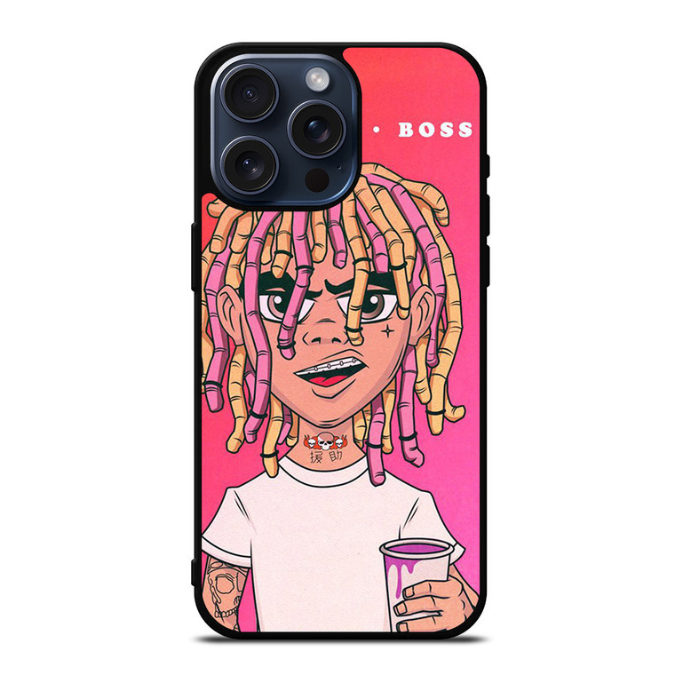 LIL PUMP BOSS CARTOON iPhone 15 Pro Max Case
