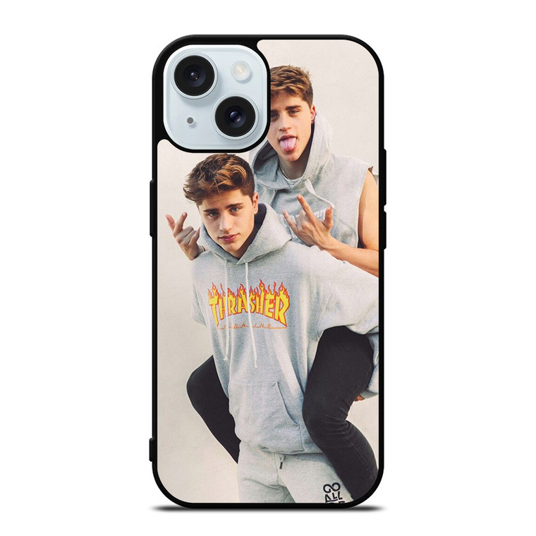 MARTINEZ TWINS THRASHER iPhone 15 Case MARTINEZ TWINS THRASHER iPhone 15 Case