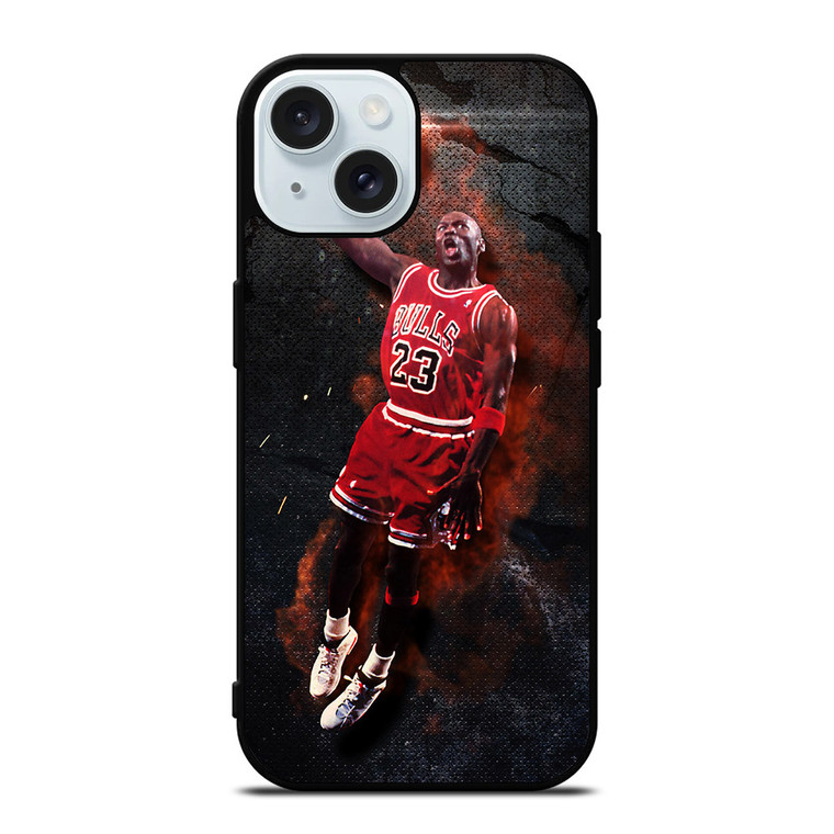 MICHAEL JORDAN CHICAGO BULLS 2 iPhone 15 Case