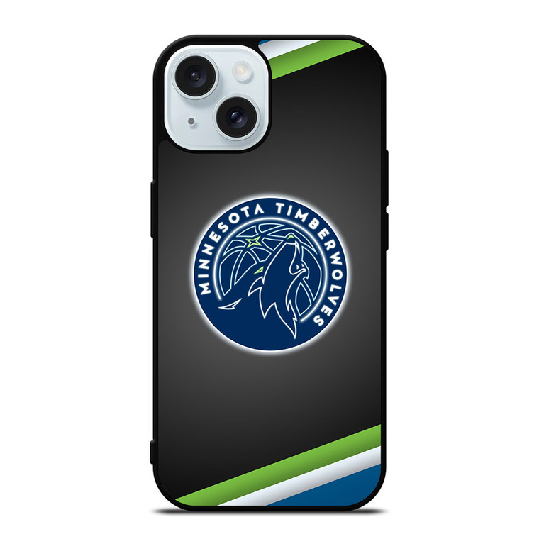 MINNESOTA TIMBERWOLVES LOGO 2 iPhone 15 Case