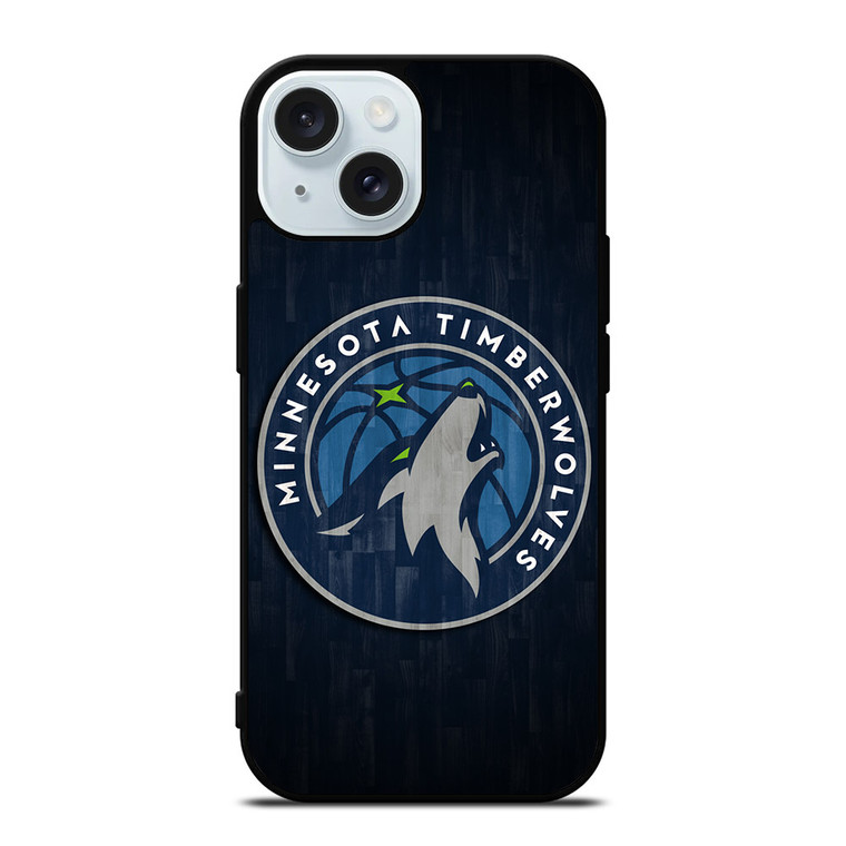 MINNESOTA TIMBERWOLVES LOGO iPhone 15 Case