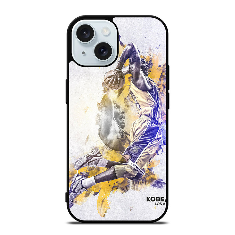 NBA LOS ANGELES LAKERS KOBE BRYANT iPhone 15 Case