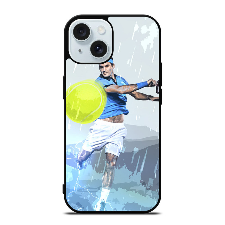 ROGER FEDERER SMASH YOU iPhone 15 Case