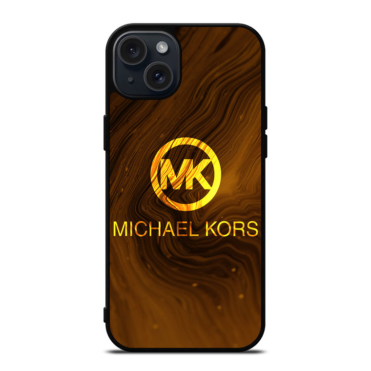 MICHAEL KORS LOGO GOLD iPhone 15 Plus Case