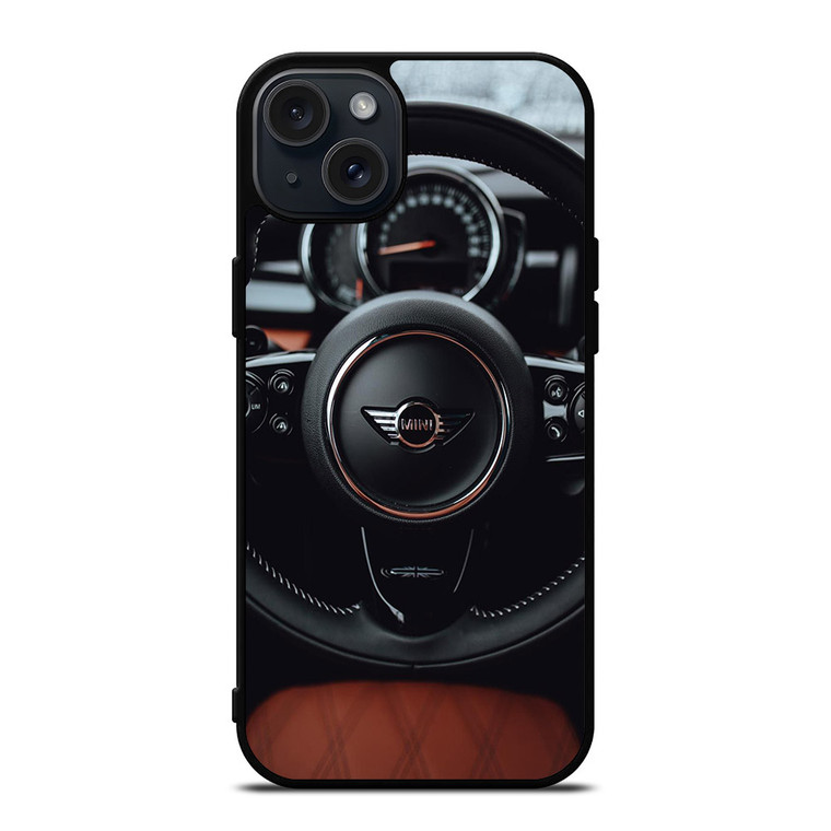 MINI COOPER STEERING WHEEL iPhone 15 Plus Case