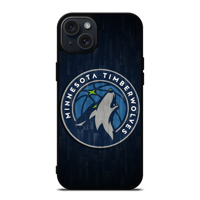 MINNESOTA TIMBERWOLVES LOGO iPhone 15 Plus Case