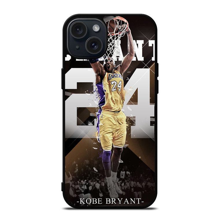 NBA LOS ANGELES LAKERS KOBE BRYANT 3 iPhone 15 Plus Case