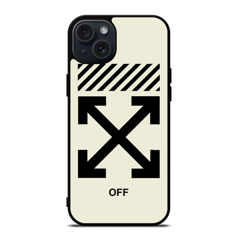 OFF WHITE LOGO iPhone 15 Plus Case