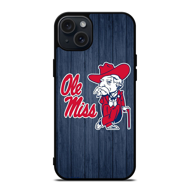 OLE MISS BASEBALL LOGO iPhone 15 Plus Case