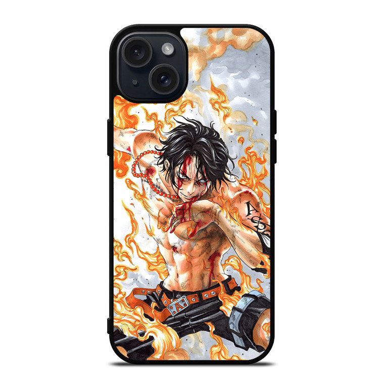 PORTGAS D ACE BLEEDING iPhone 15 Plus Case